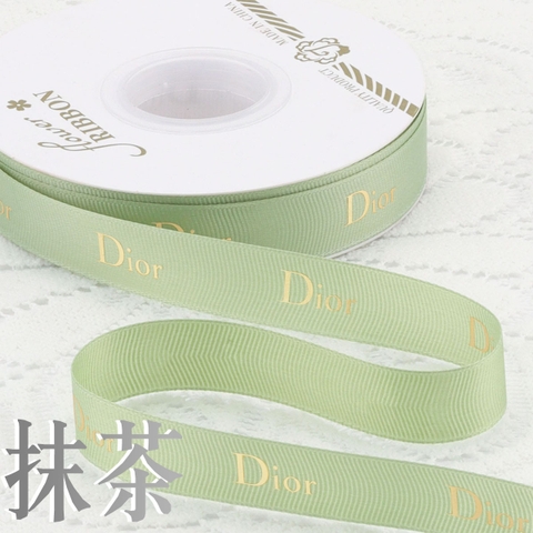 Rb dior xanh cốm nhạt 2cm*35m