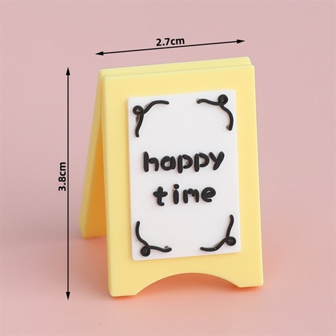 Kute biển hiệu happy time VÀNG TRẮNG