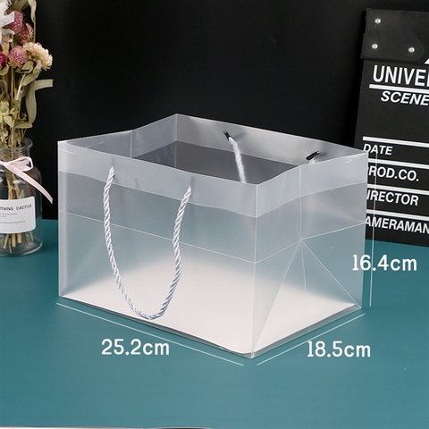 Túi xách ngang Mờ hộp 6 bánh 80g (25.2*18.5*16.4cm)