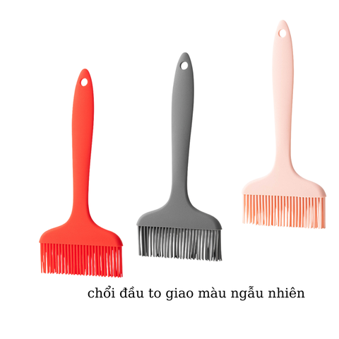 Chổi quét silicon size 20cm đầu to sắc màu