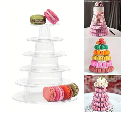 Tháp đựng bánh Macaron 6 tầng TRONG