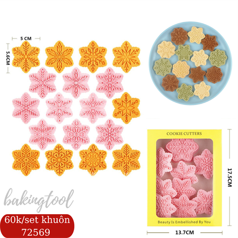 Set 9 khuôn nhấn MC bánh COOKIES mã 8