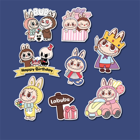 Set que giấy-LABUBU xe oto (Combo 2)