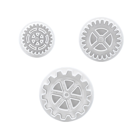 Set 3 khuôn nhấn bánh xe to nhỏ