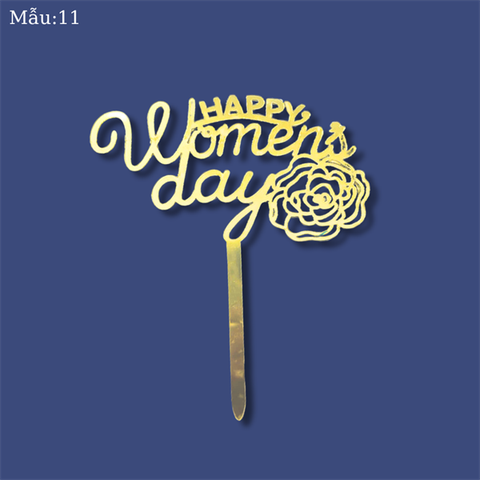 Topper mica 2024 Happy Women's day VÀNG M11