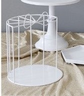 Cakestand lồng chim nơ trắng 19*25cm
