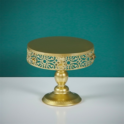 LẺ (BT 6108): Cakestand viền hoa văn có đế