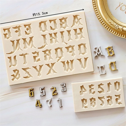 Set 2 khuôn Khuôn F chữ A-Z + số MẪU 7