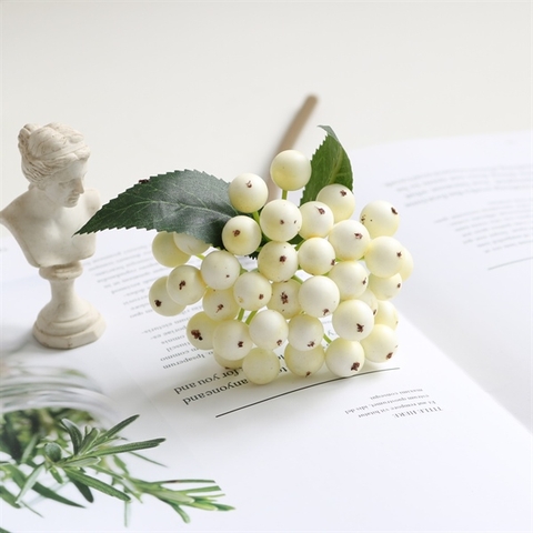 Cành quả mọng 25cm - màu TRẮNG