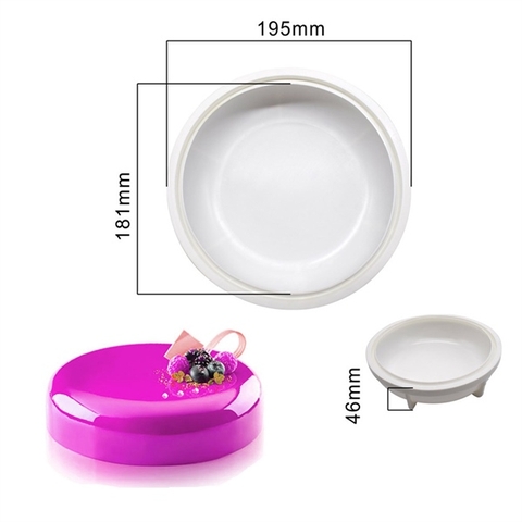 Khuôn F nhựa dẻo tạo hình KHỐI TRÒN Dk 18.1cm