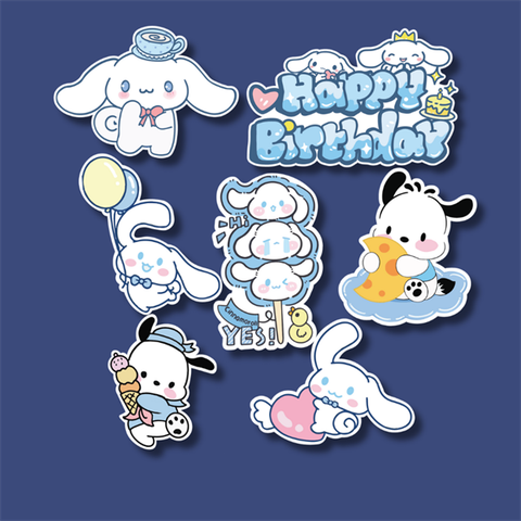 Set que giấy -HPBD CÚN tai dài Pocchaco - Cinnamoroll (combo 2)