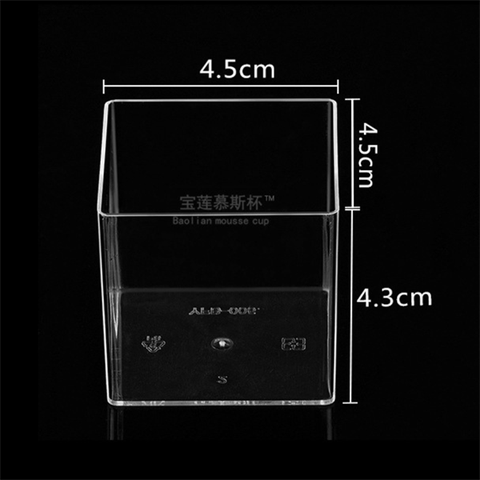 Ly pudding vuông size nhỏ GD-4248 (kt: 4.5*4.5*4.3)/lốc 100c