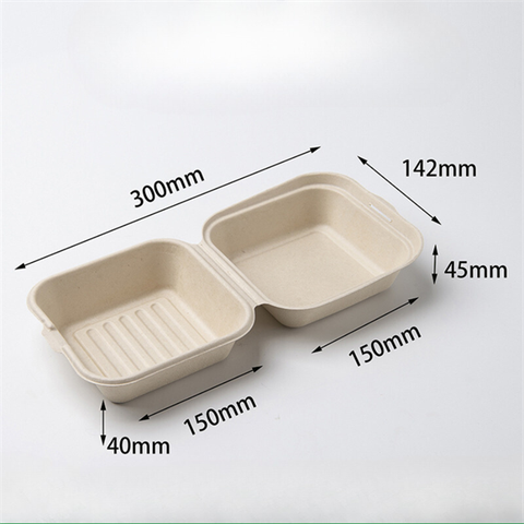 Hộp bã mía NÂU (lốc 50c)