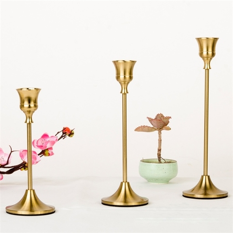 Chân nến dáng phễu (set 3 cái) 16-18-21*6,5cm (set)