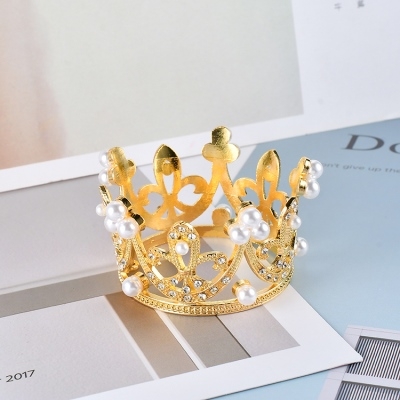 Vương miện nhỏ thép VÀNG 9k (ĐẸP)