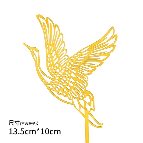 Set 10 topper mica hạc