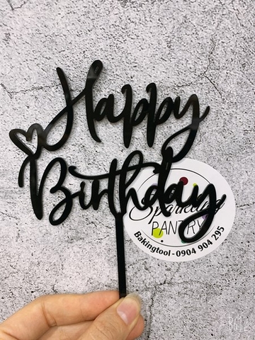 Topper mica HPBD tim lệch B ĐEN