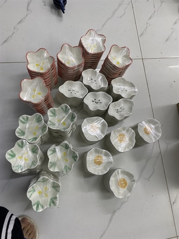 Bát gia vị hình hoa mix mẫu