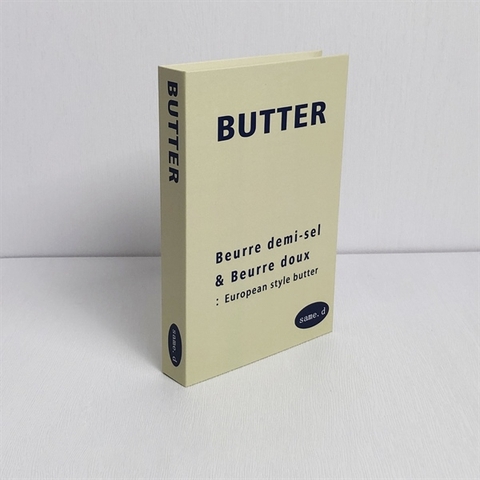 Sách mô hình decor BUTTER MÀU VÀNG NHẠT