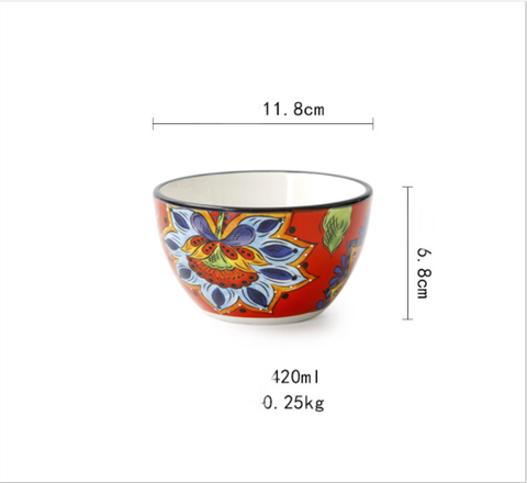 SEN ĐỎ-bát con hoa sen đỏ 12*7cm-225g