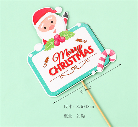 Que cắm NOEL Biển hiệu MC ông già noel + kẹo