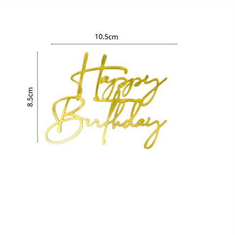 Topper mica màu VÀNG nét mảnh mẫu 2