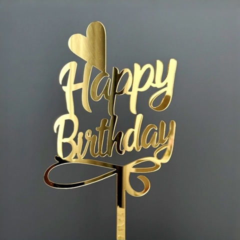 Topper mica HPBD tim đặc vàng