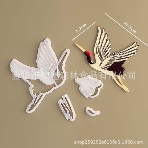 Khuôn nhấn con hạc nhựa