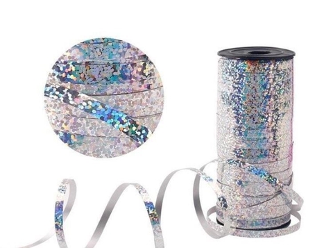 Dây buộc trang trí bóng bay MÀU BẠC 91m (cuộn)