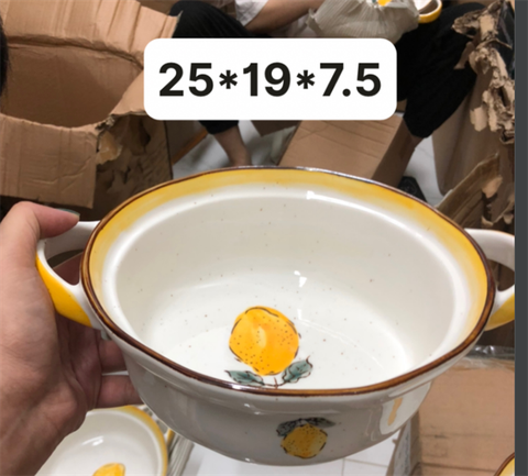 A204 Âu chanh muối tiêu 25*19*7.5cm tròn có quai