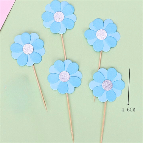 Que cắm giấy hoa XANH nước biển