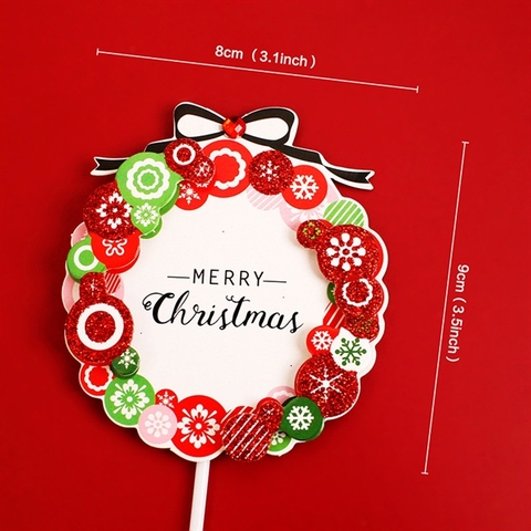 MC - Que cắm biển hiệu tròn nhũ bóng châu cao cấp