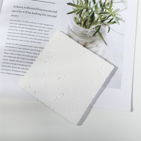 Đĩa thạch cao vân tường khối vuông 10*10cm