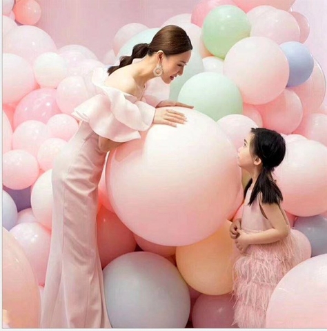 bóng bay size to 18inch (46cm) màu hồng-oke