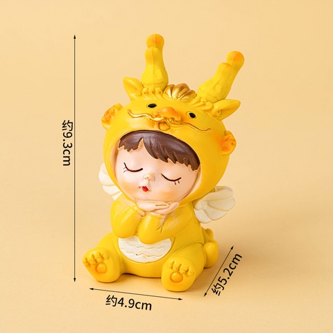 Bé rồng sứ chống cằm size to