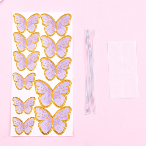 Que cắm bướm tím to nhỏ