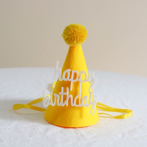 Mũ vải dạ VÀNG mẫu mới