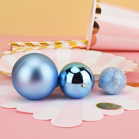 Set trang trí 3 quả bóng xanh