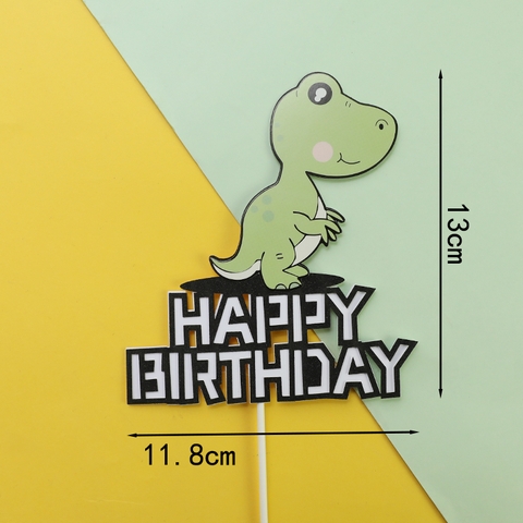 Que cắm HPBD khủng long màu xanh lá