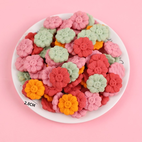 Bánh quy hình HOA sắc màu 180gr
