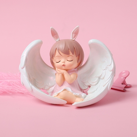 Đồ chơi trang trí Em bé cánh thiên thần Hồng SỨ mới