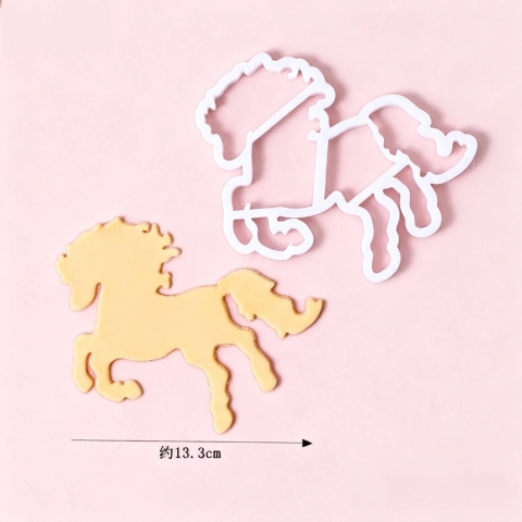 Khuôn nhấn con ngựa nhựa mã 348