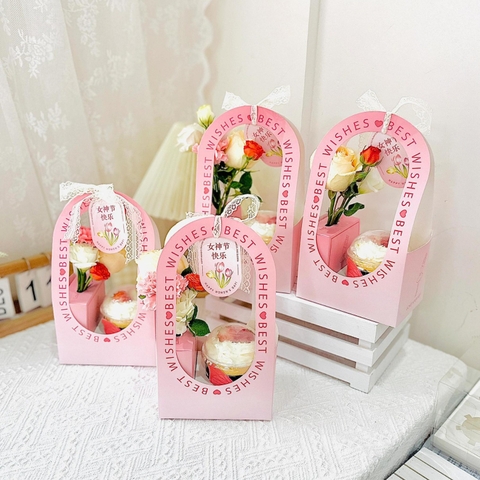 Set 5 hộp giấy cô gái Balle BEST WISHES hồng (16*11.3*29 - lòng 11)