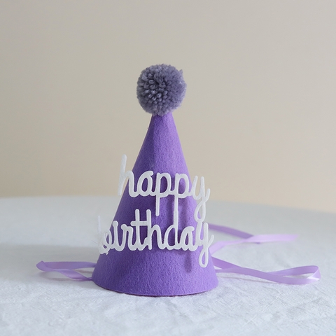 Mũ vải dạ TÍM mẫu mới