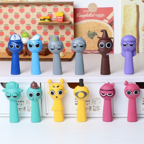 Đồ chơi Set 12 con SPRUNKI sắc màu NHỰA ĐẶC ĐẸP