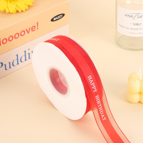 RB HPBD màu đỏ tươi chữ trắng-2.2cm CAO CẤP