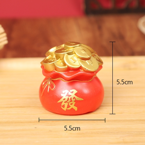 TẾT-Trang trí túi tiền vàng đỏ