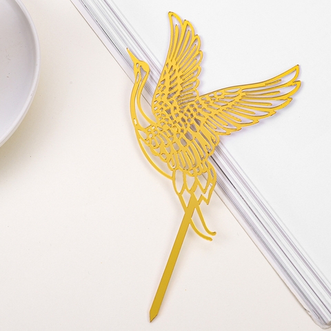 Topper mica hạc vàng