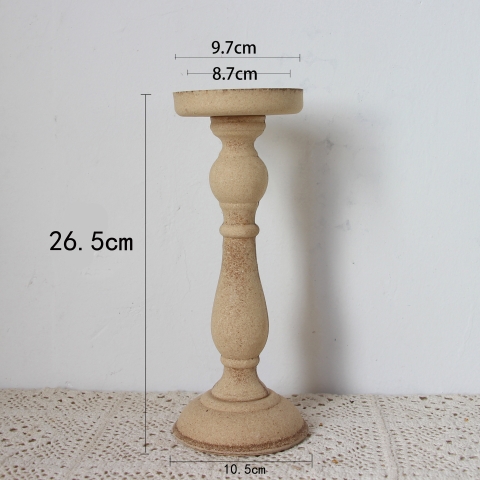 Trụ gỗ nến trơn size to 26cm