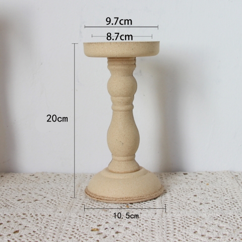Trụ gỗ nến trơn size nhỏ 20cm